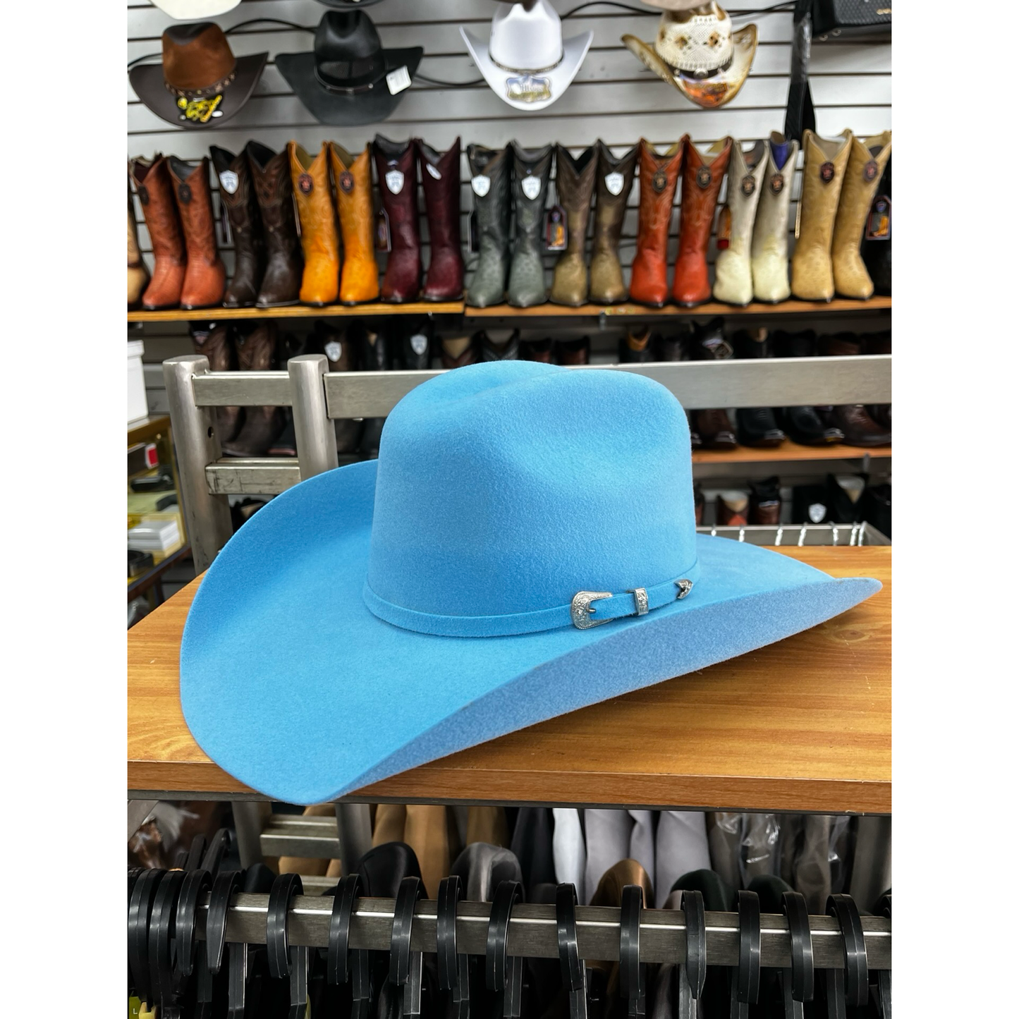 Texana Sombrero Vaquero para Mujer Color Azul Cielo – Texana de Moda Estilo Western