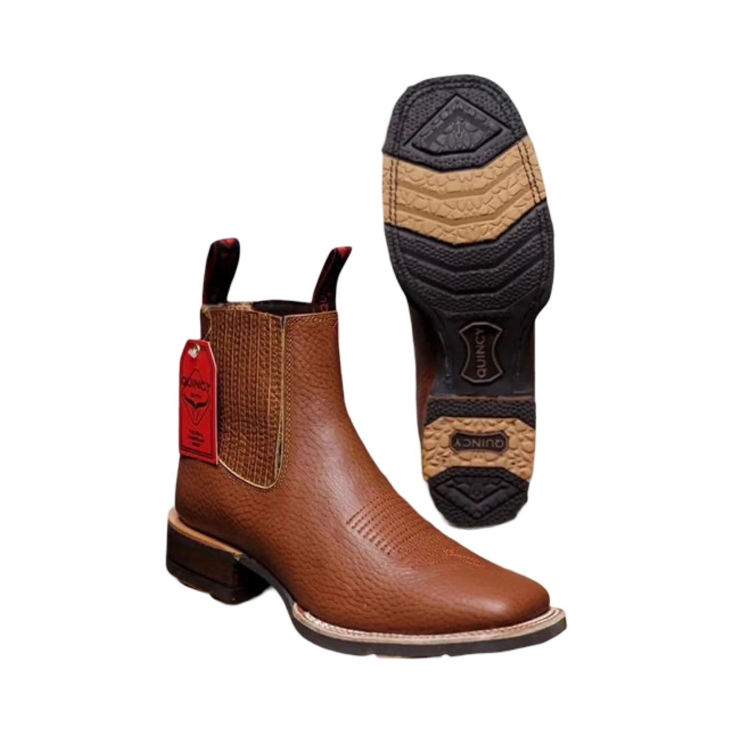 Botines Charros Quincy de con Punta Cuadrada