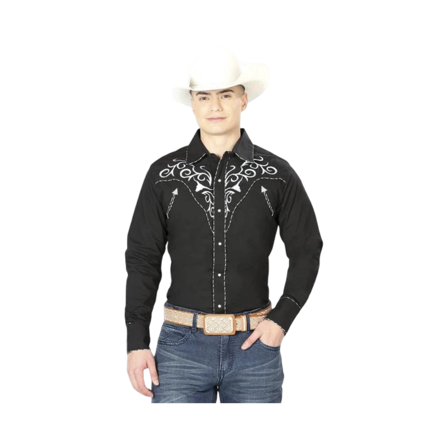 Camisa Vaquera Bordada El General