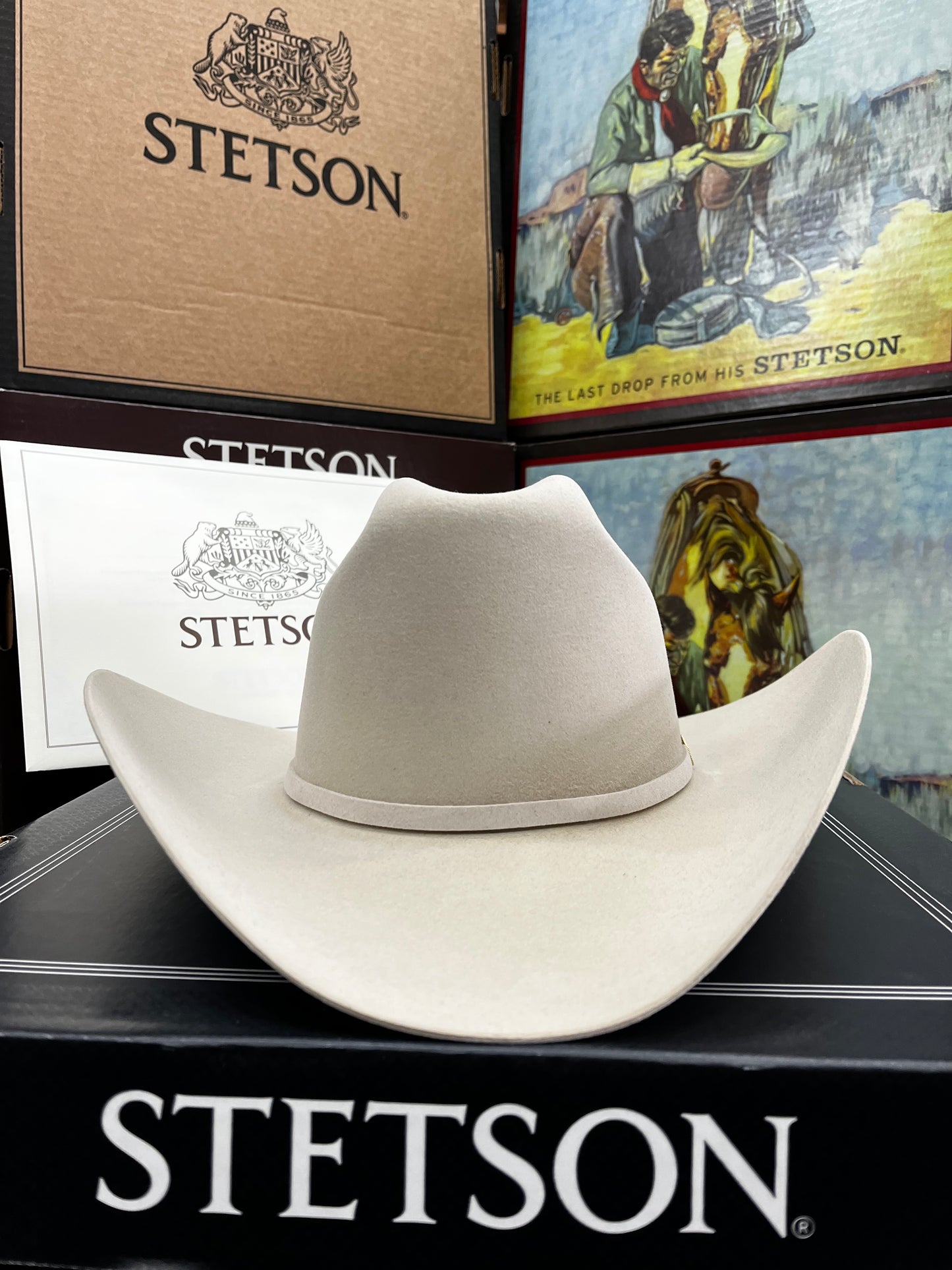 Sombrero Stetson 100X Silverbelly – Clásico de Lujo y Distinción