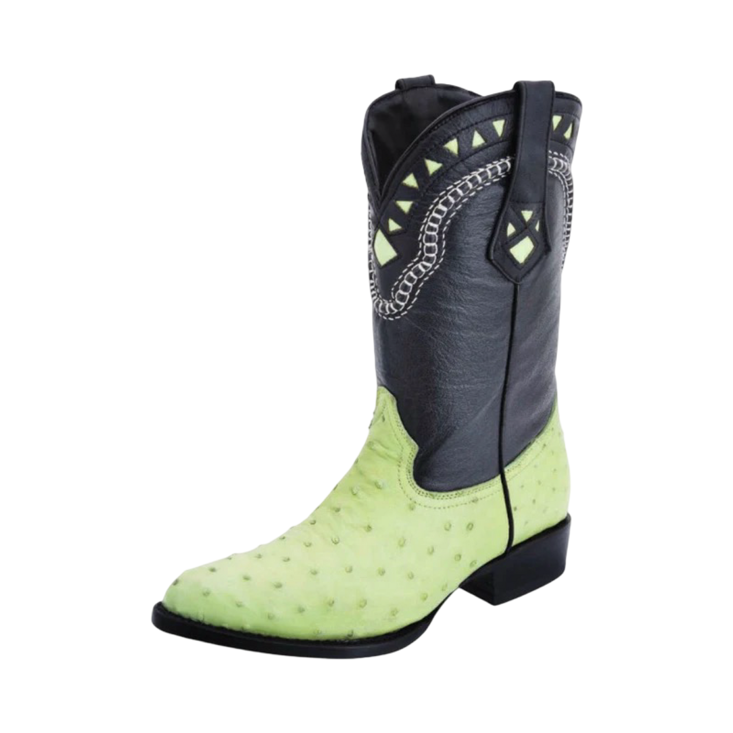 Botas White Diamond de Avestruz