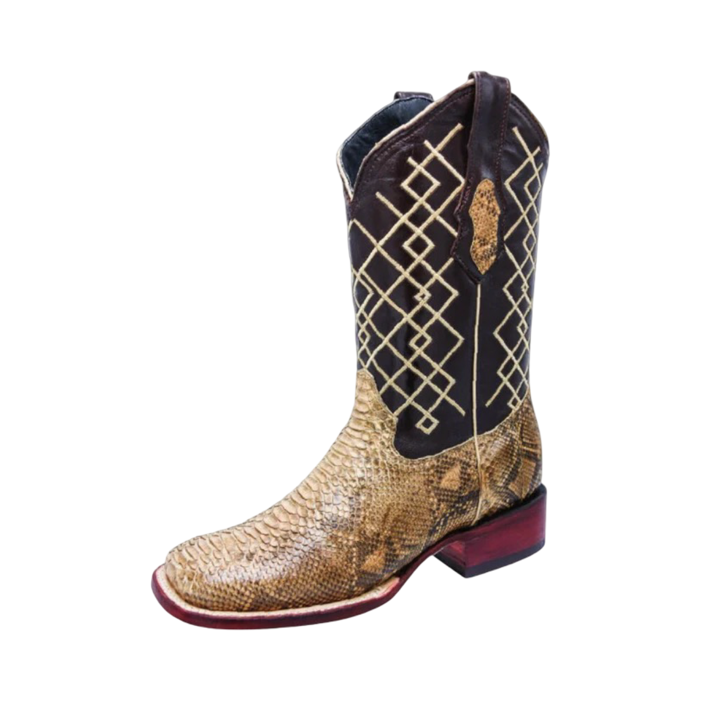 Python Boots Mens - Botas de Pitón Horma Rodeo
