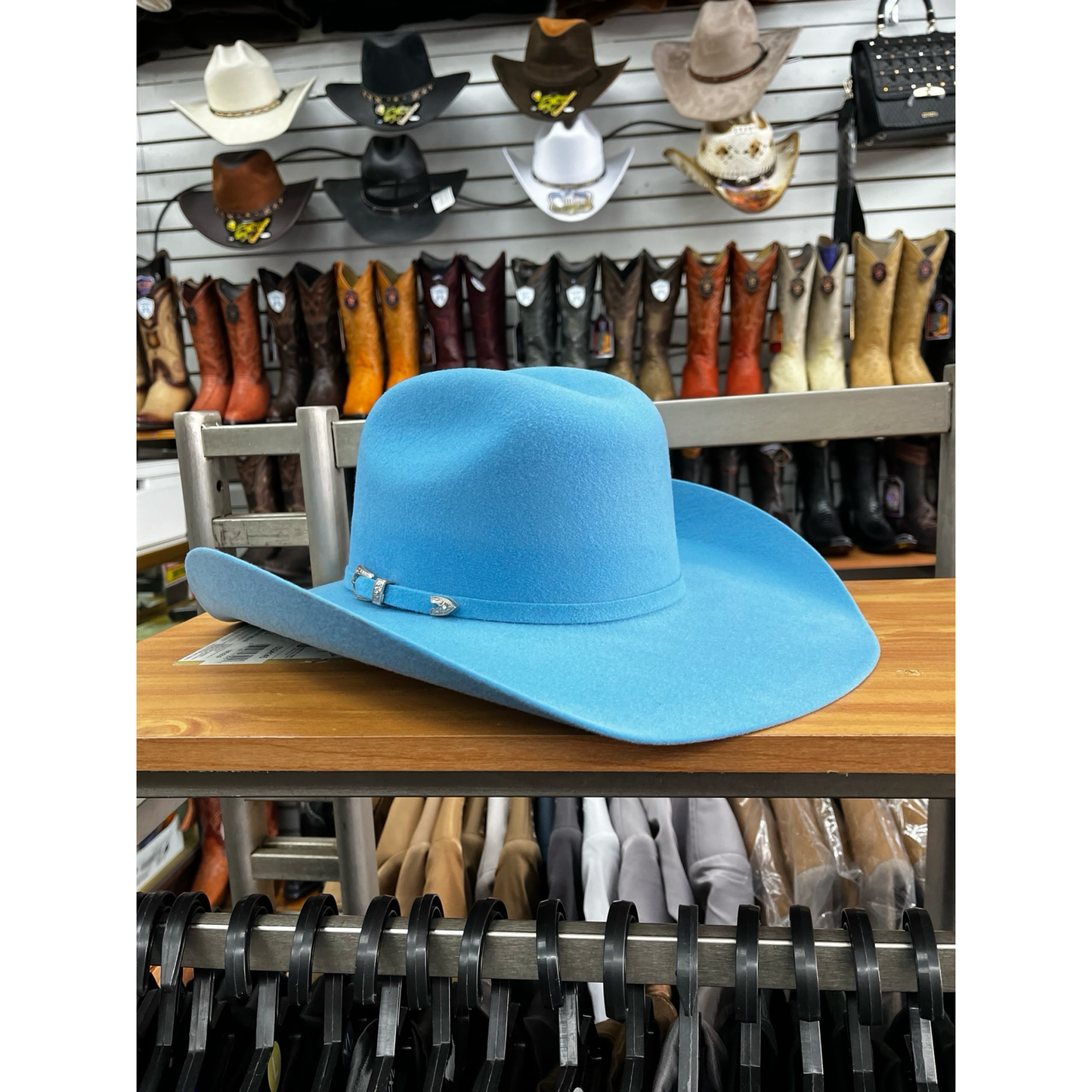 Texana Sombrero Vaquero para Mujer Color Azul Cielo – Texana de Moda Estilo Western