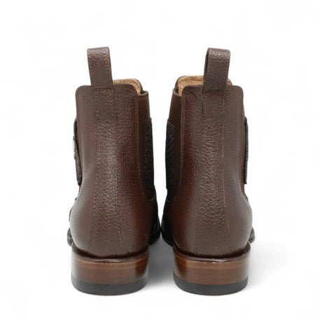 Botines Charros de Pitón Café para Hombre | Vestigium