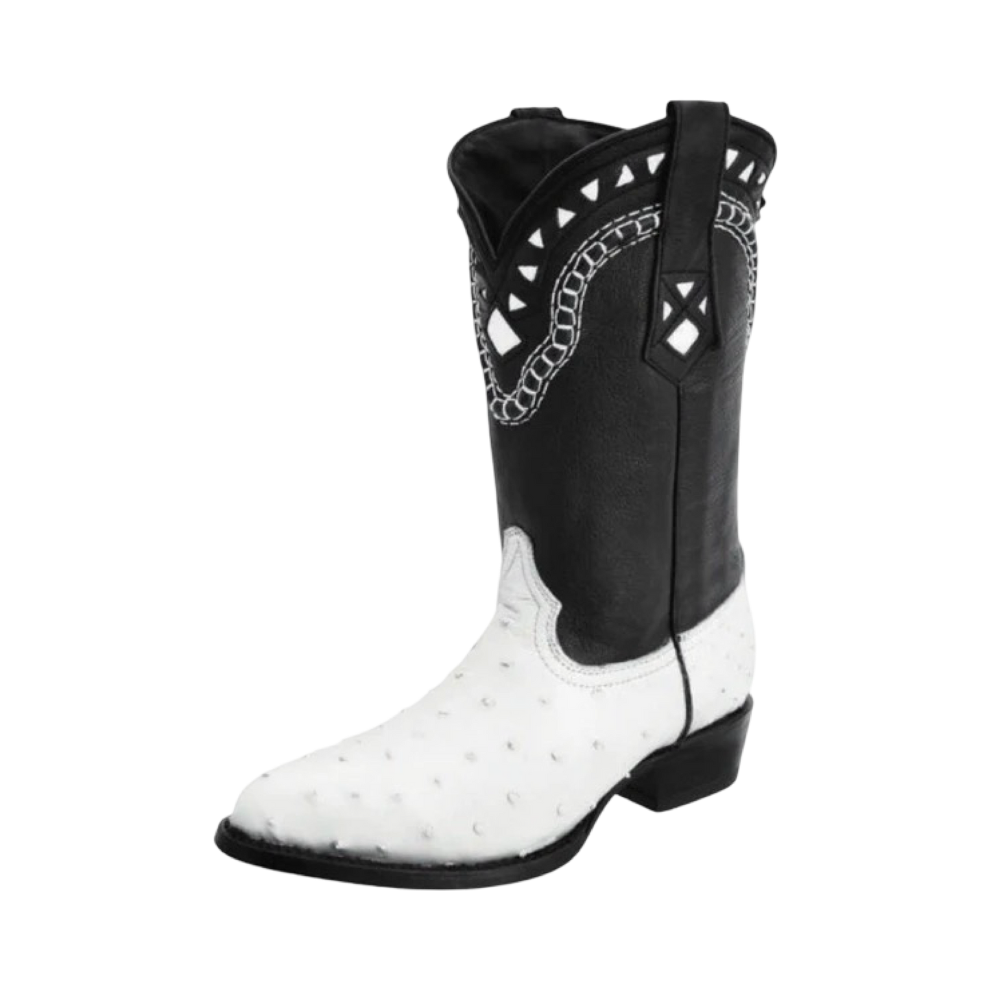 Botas White Diamond de Avestruz
