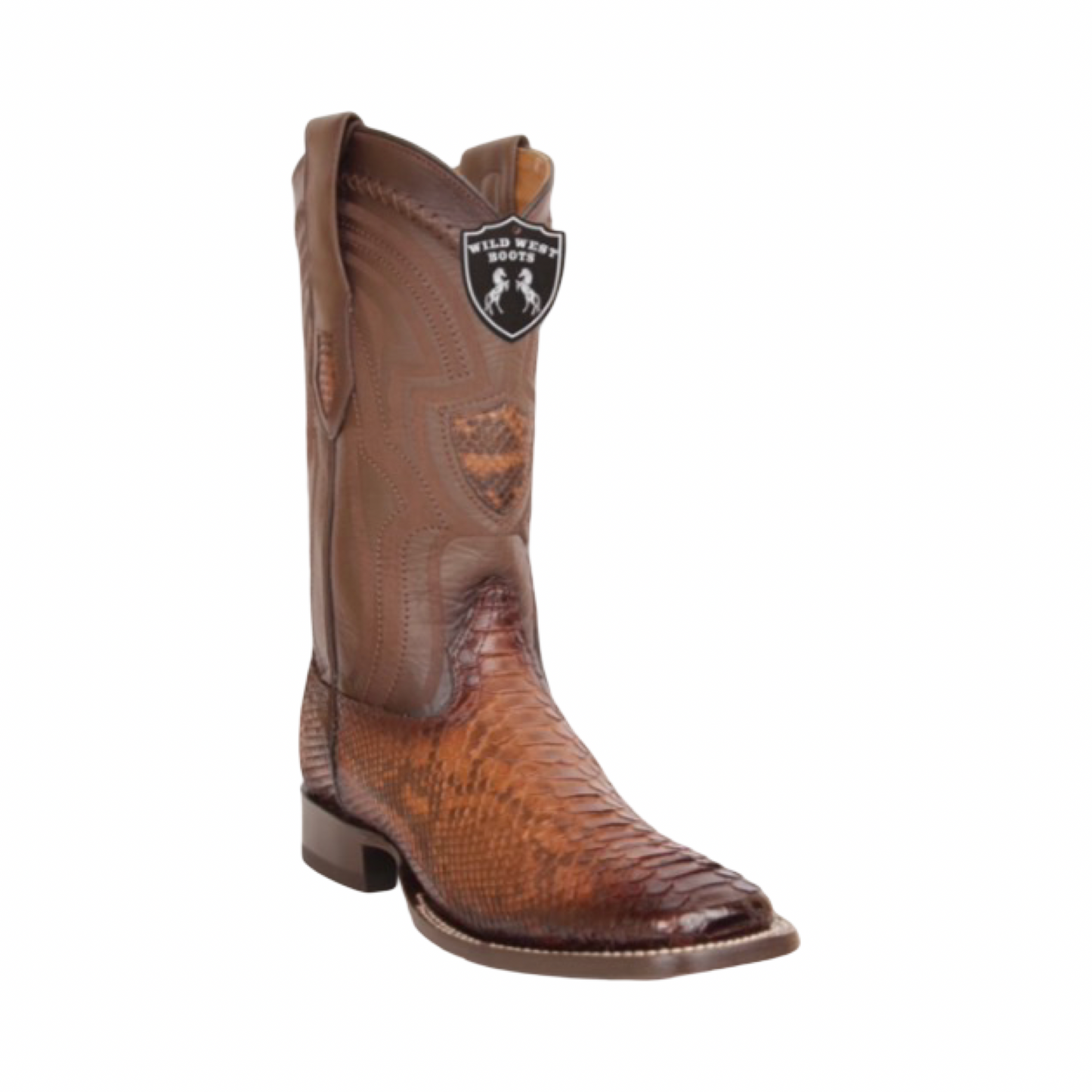 Botas de Pitón Rustic Cognac Originales | Horma Rodeo | Wild West