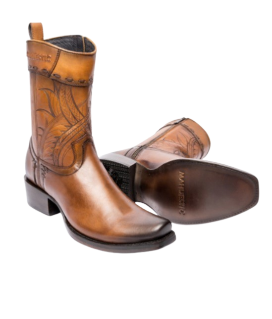 Bota Semi-Cuadrada Res - MAHUESTIC Boots