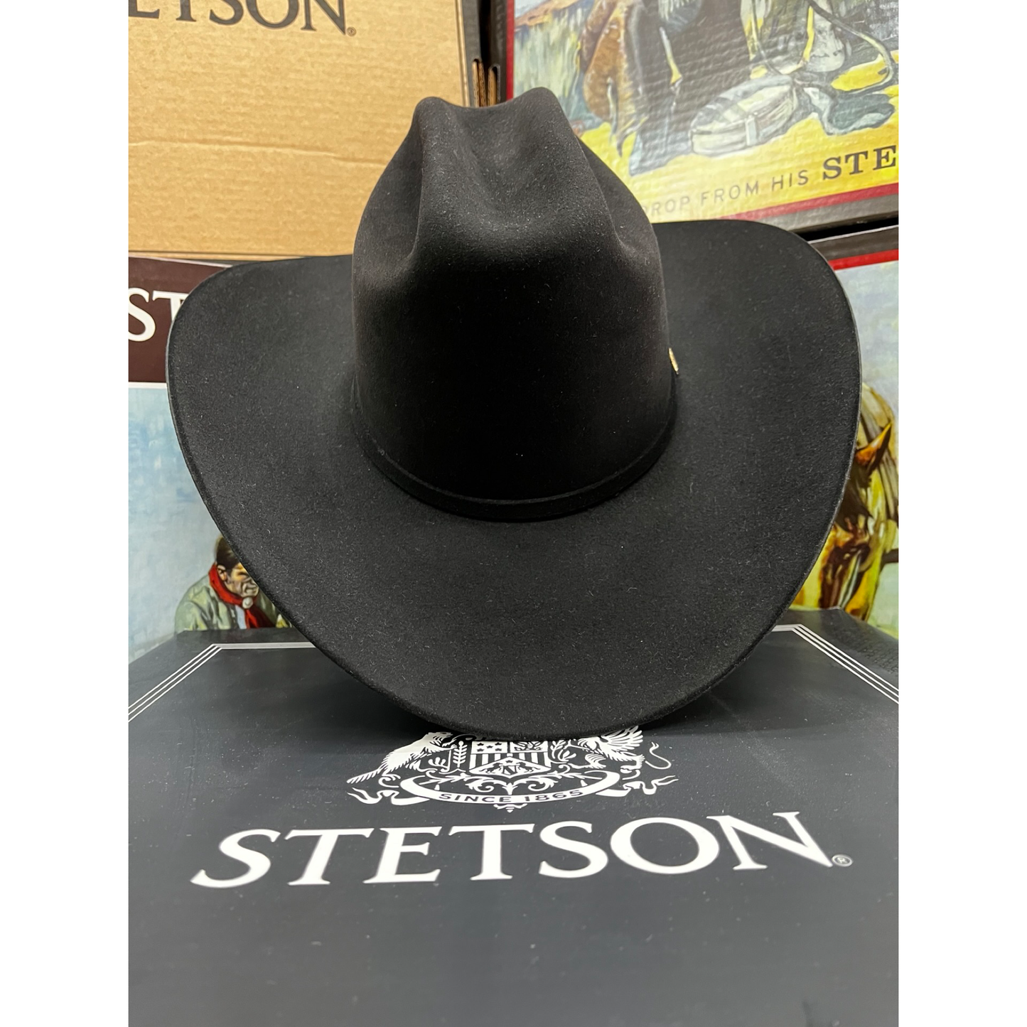 Sombrero Texana Stetson 30X Negro – Autoridad y Estilo Contemporáneo