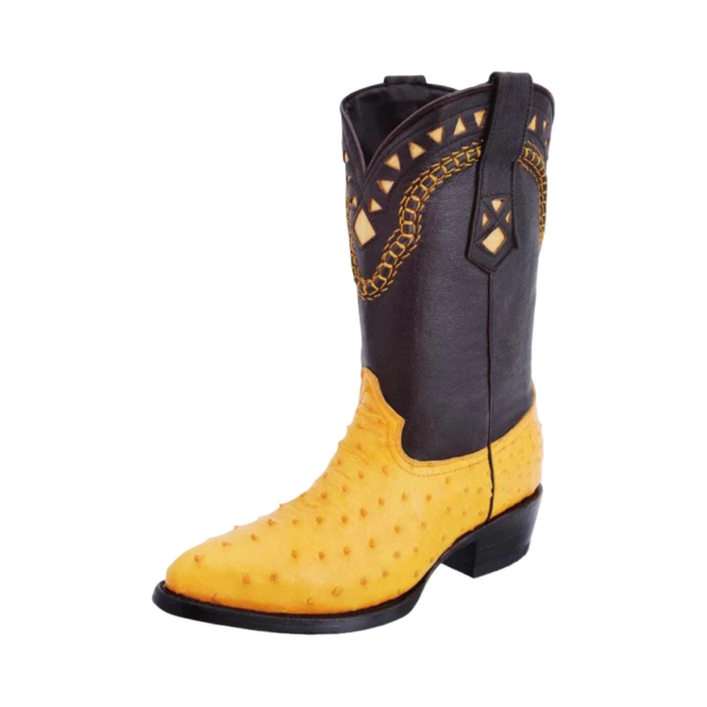 Botas White Diamond de Avestruz