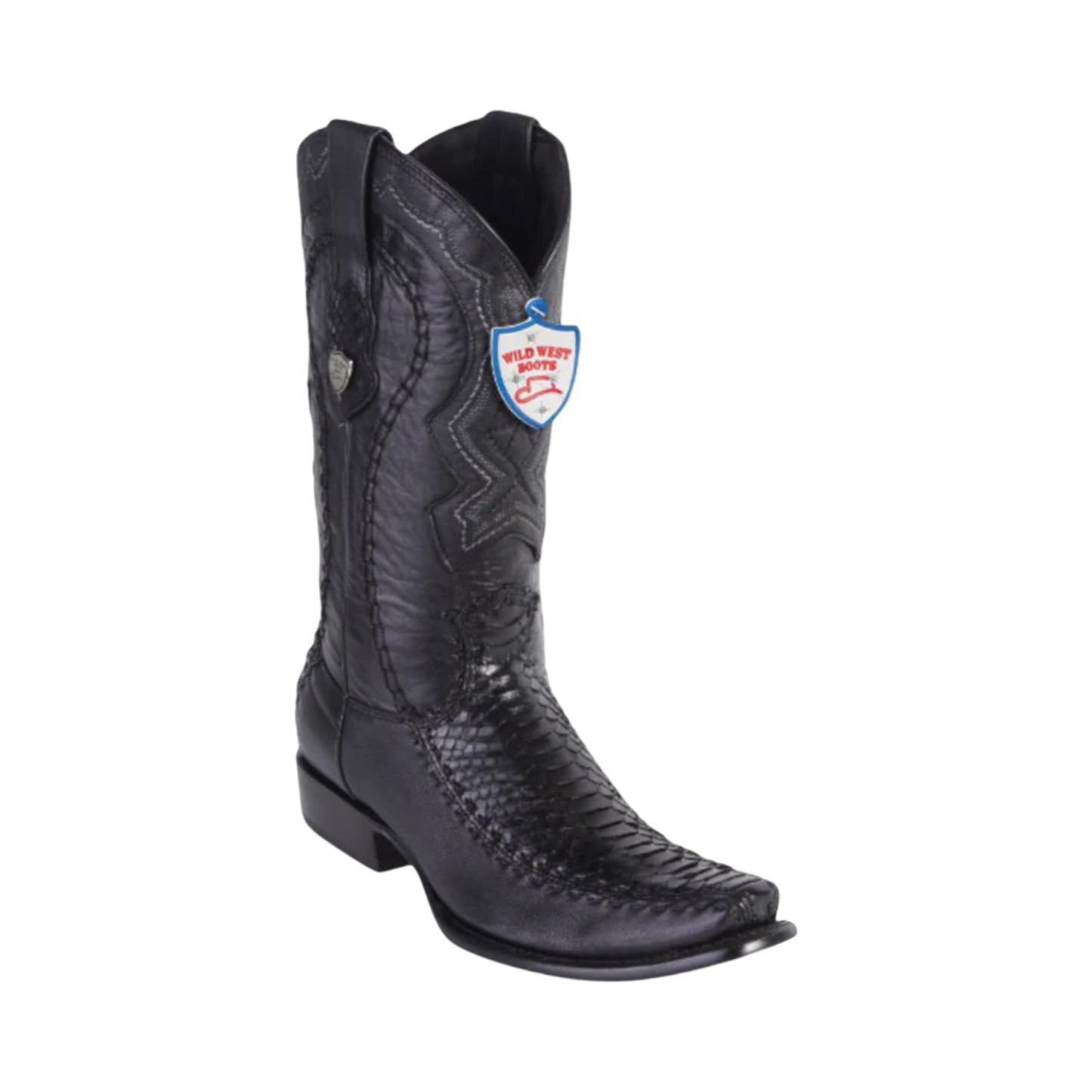 Bota de Pitón Original Horma Punta Recortada Wild West