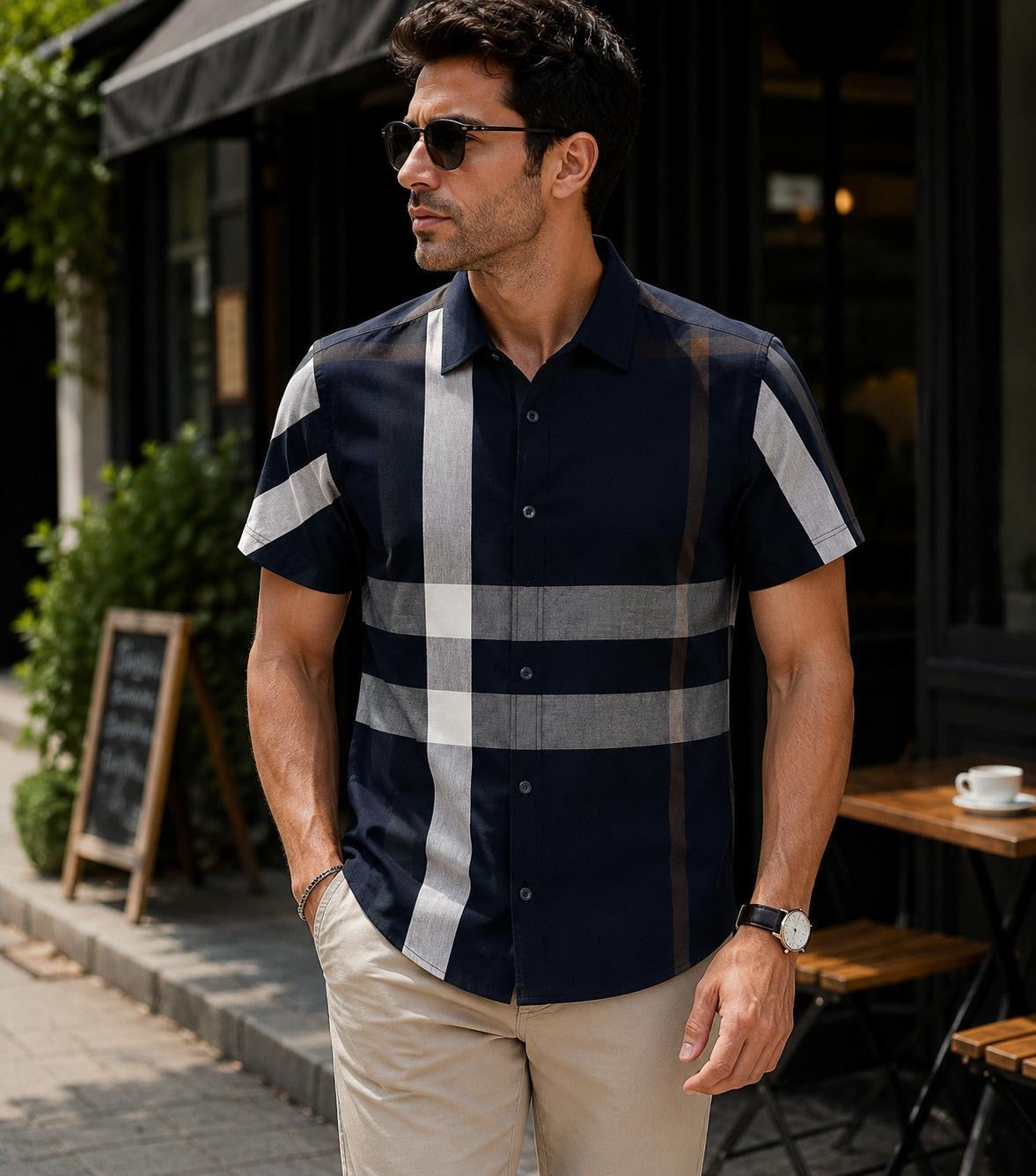 Camisa Moderna para Hombre | Estilo Casual Claro