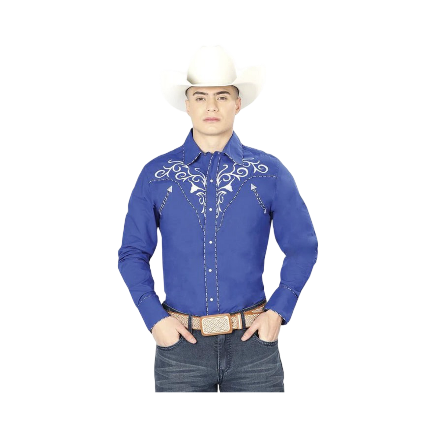 Camisa Vaquera Bordada El General