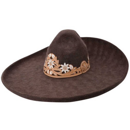 Sombrero Charro Lazer de Piel de Conejo – Hecho a Mano