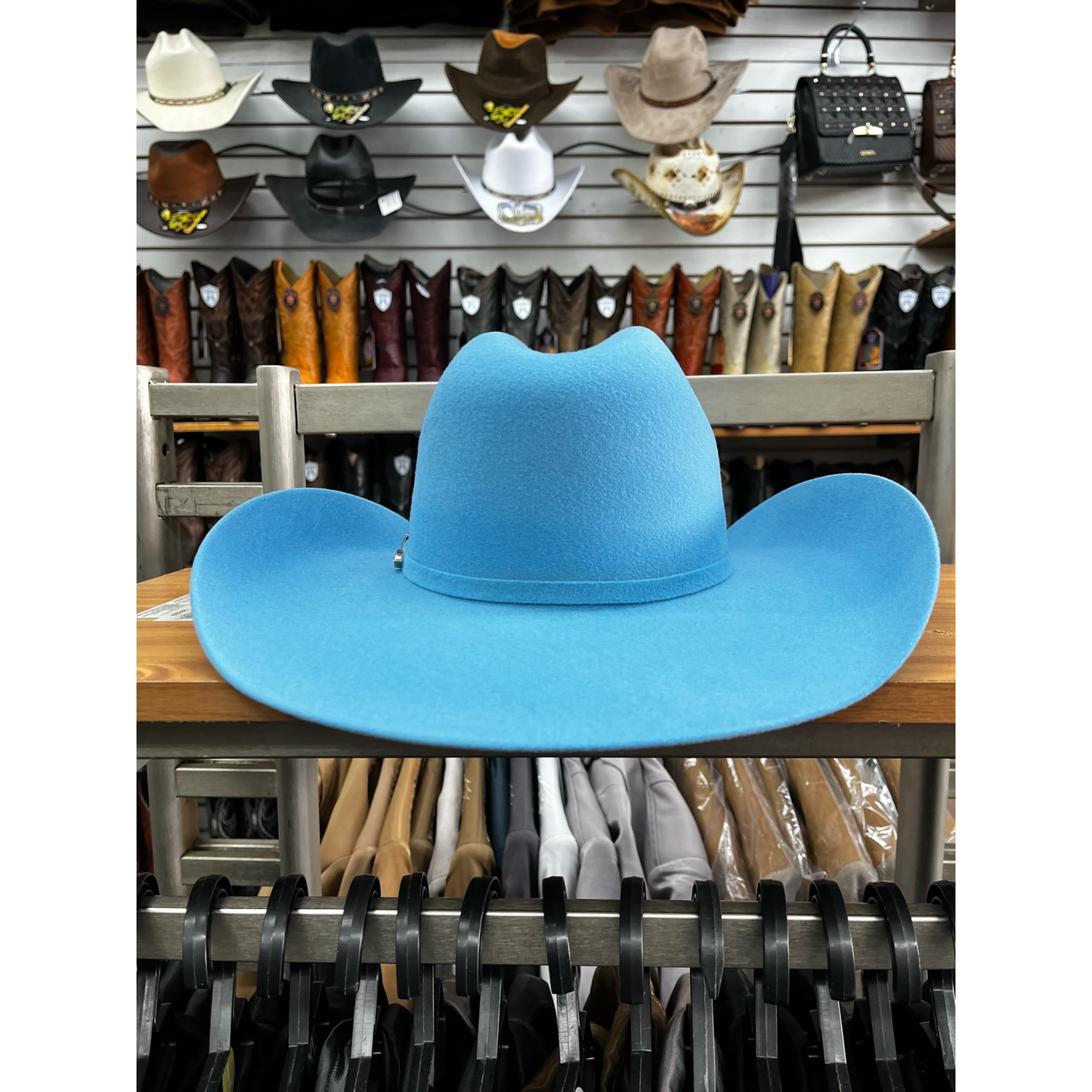Texana Sombrero Vaquero para Mujer Color Azul Cielo – Texana de Moda Estilo Western