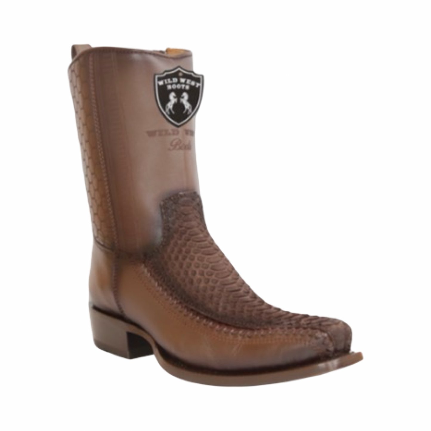 Botas de Pitón Porto Faded Brown Originales | Punta 7X | Wild West