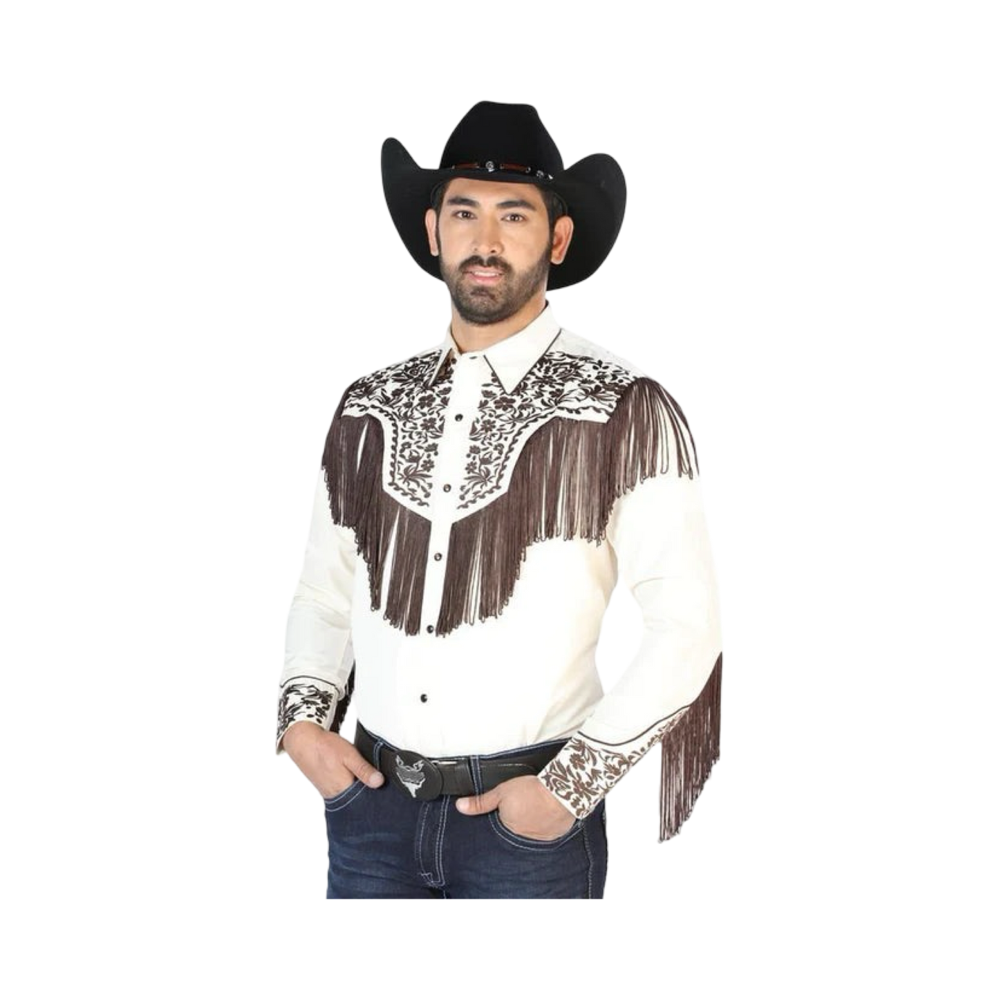 Camisa Vaquera Bordada El Señor de los Cielos