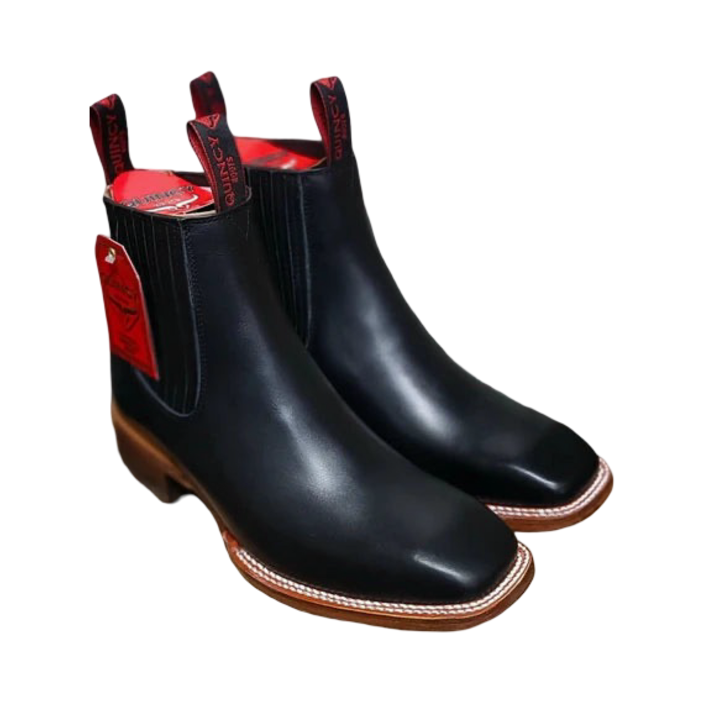 Botines Charros Quincy de con Punta Cuadrada