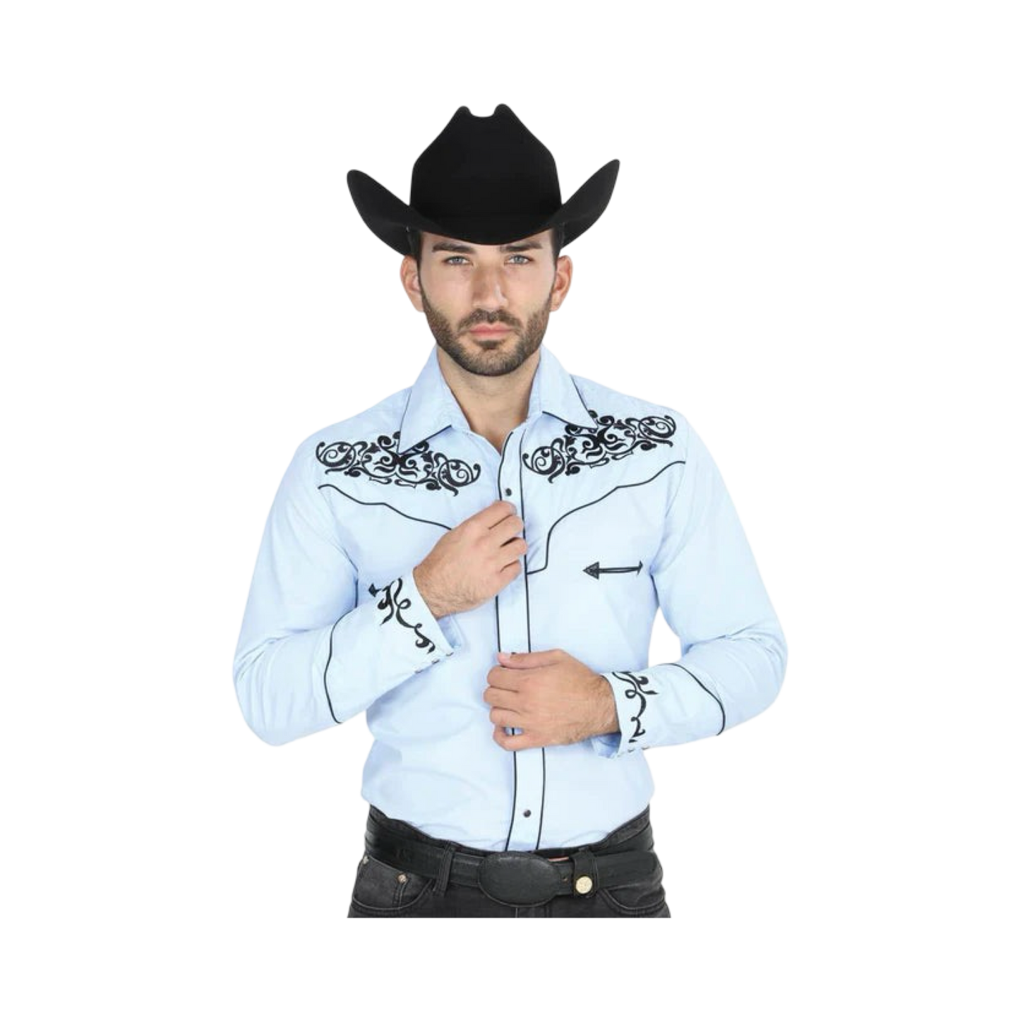 Camisa Vaquera Bordada El General