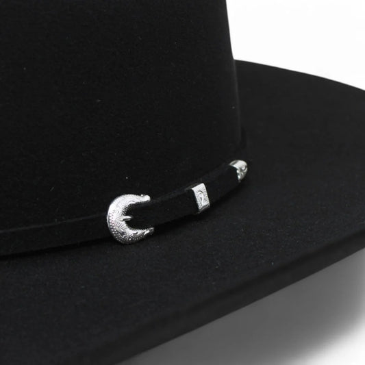 Texana Serratelli 100X Negro – Sombrero de Lujo en Negro