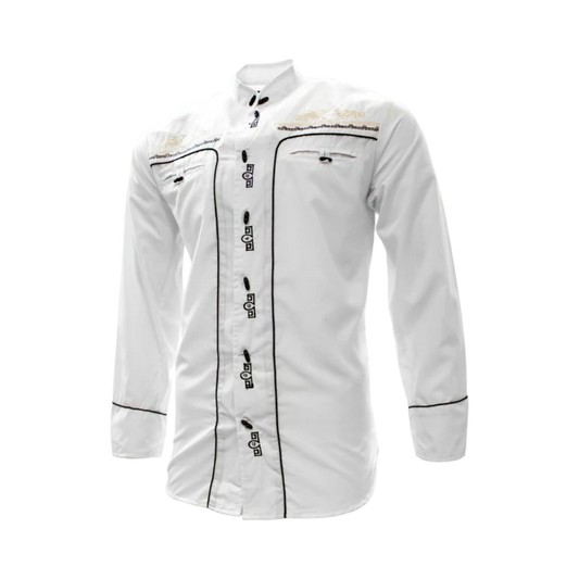 Camisas Charras Para Hombre Blanca Tradicional