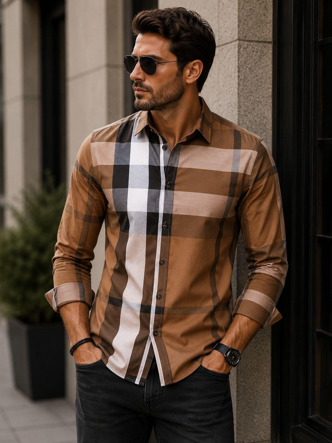 Camisa Moderna para Hombre | Estilo Casual Claro