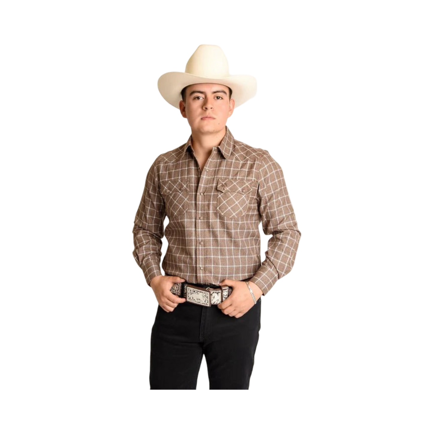 Camisa Vaquera Bordada White Diamonds