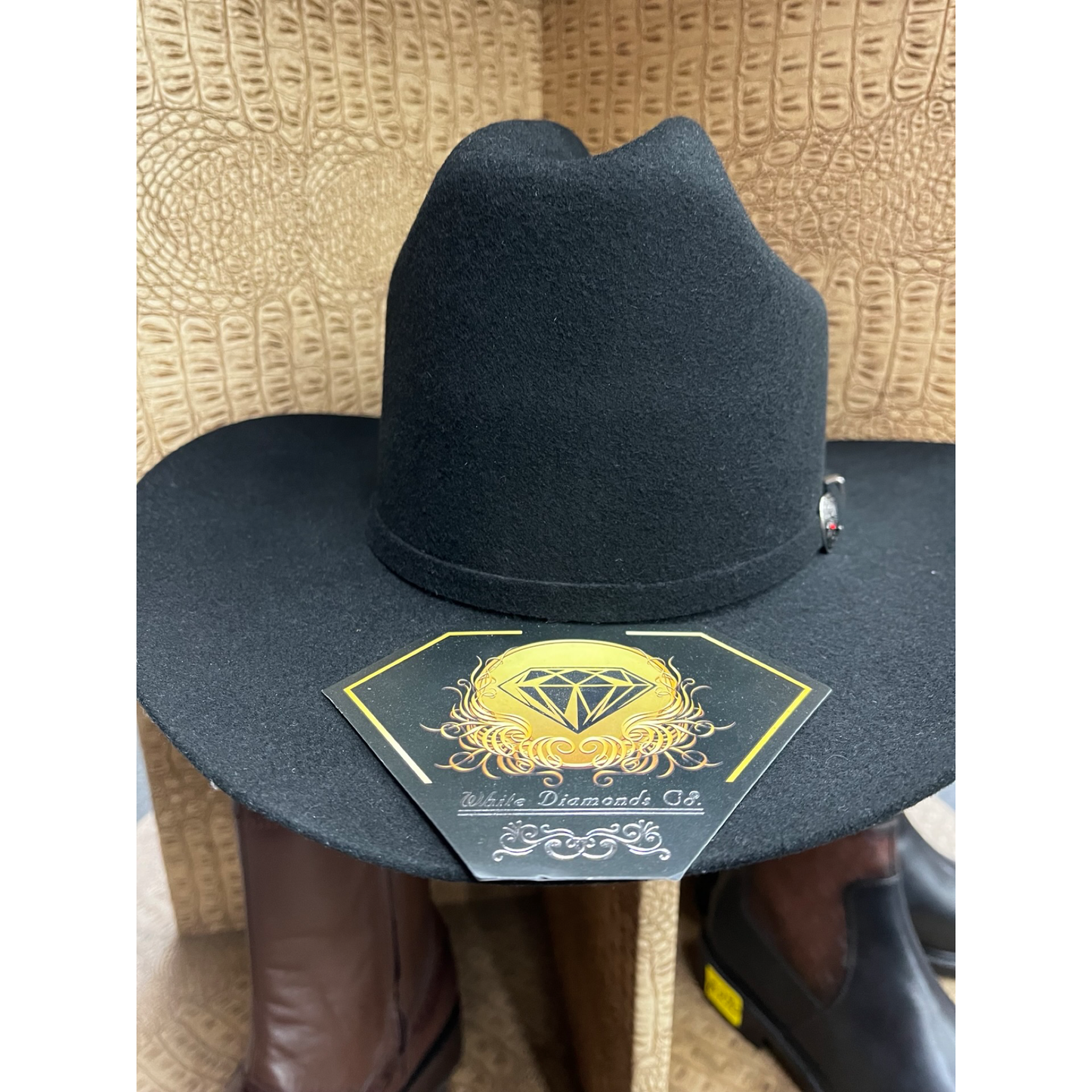 Texana White Diamond 100x Negro estilo Carin Leon