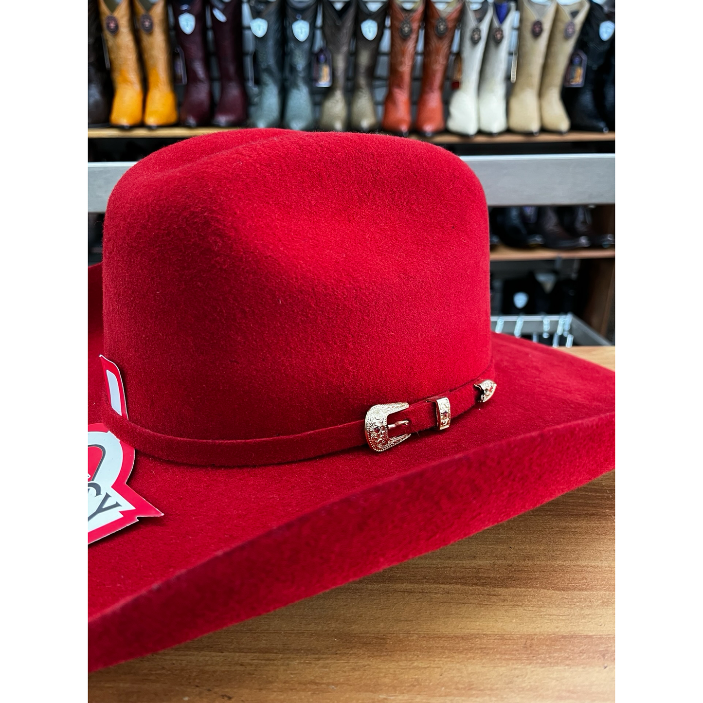 Texana Sombrero Vaquero para Mujer Color Rojo – Estilo Western Elegante
