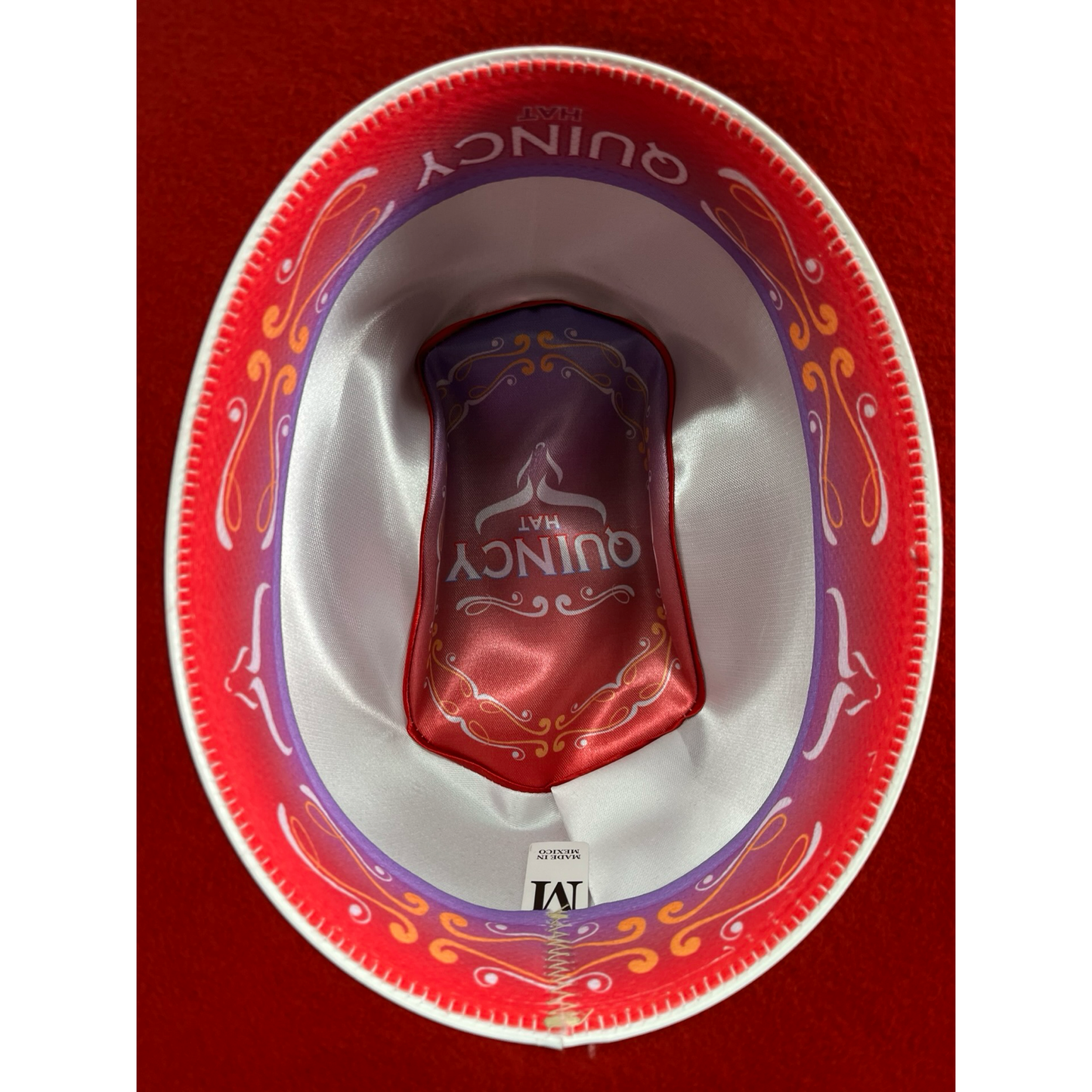 Texana Sombrero Vaquero para Mujer Color Rojo – Estilo Western Elegante