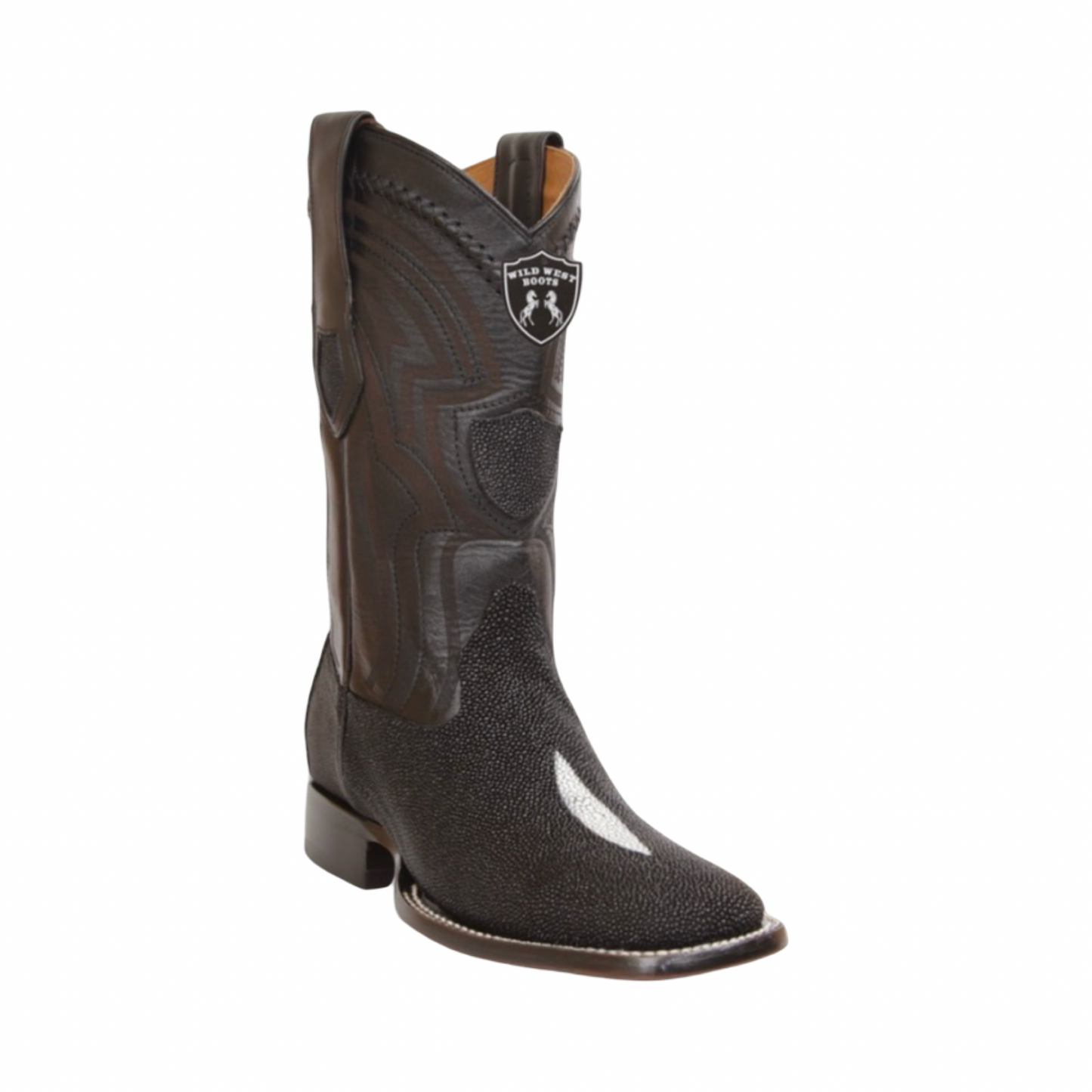 Bota de mantarraya Single Stone negra punta Snip Toe
