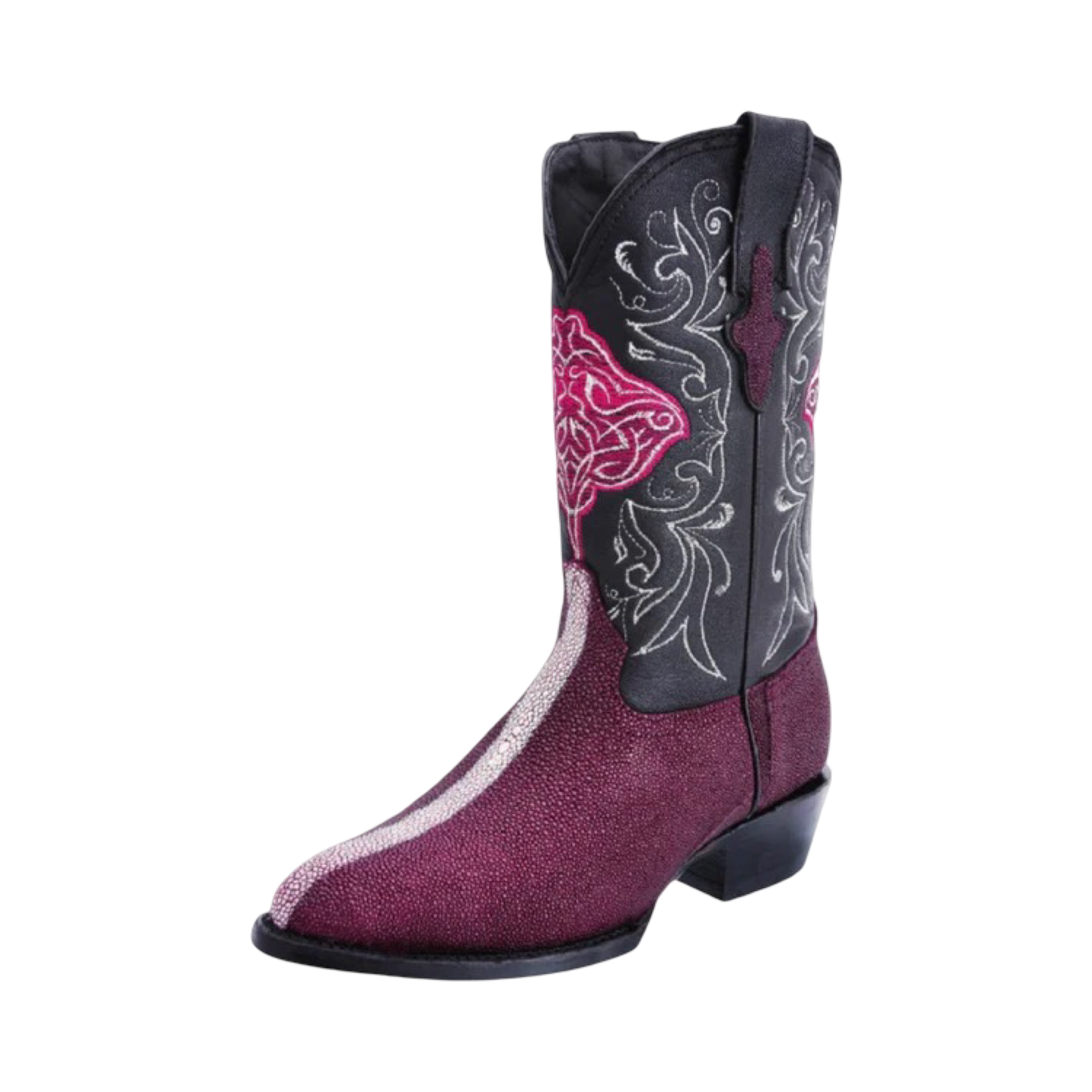 Bota de mantarraya Perla Completa color vino horma 900