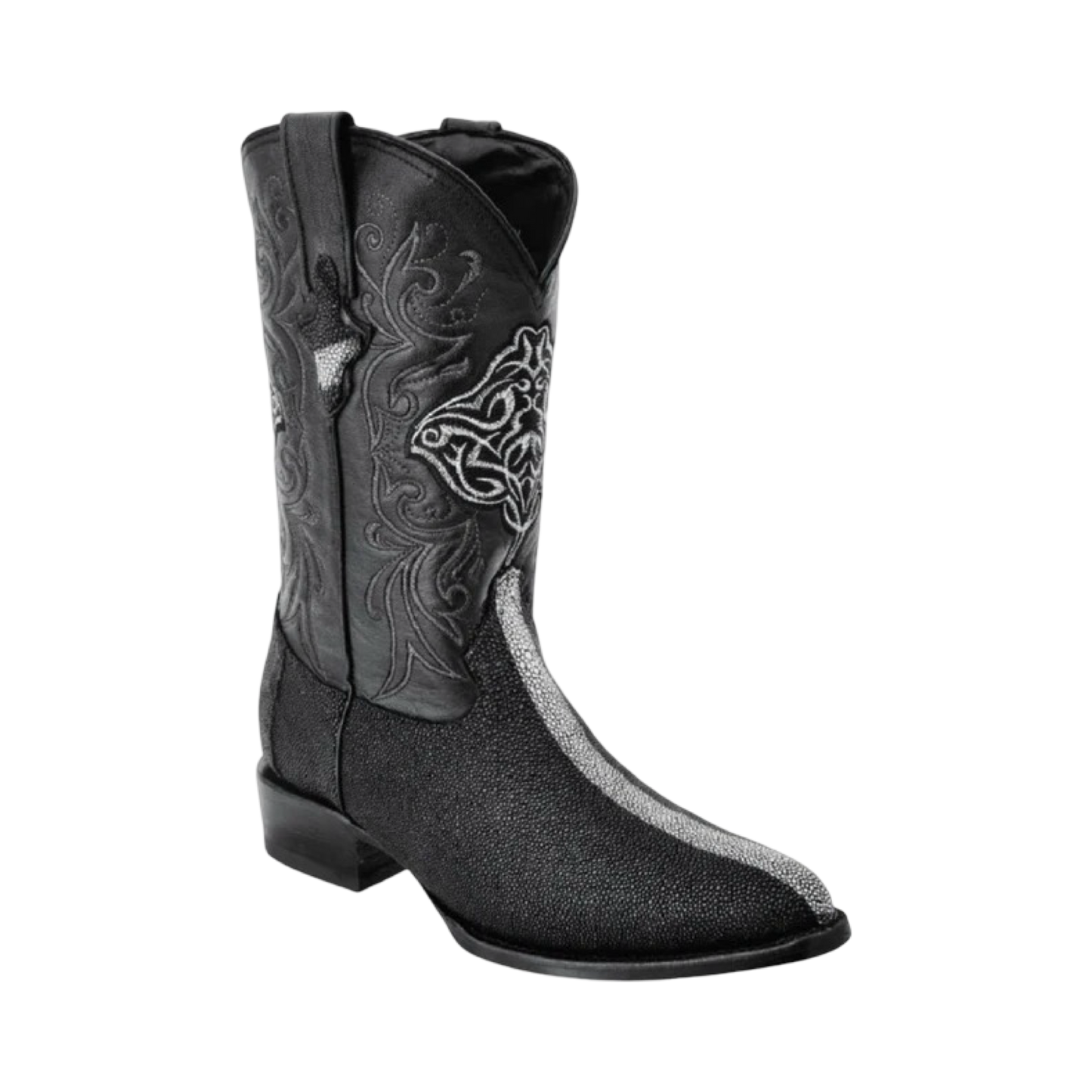 Bota de mantarraya Perla Rayada negra horma 900