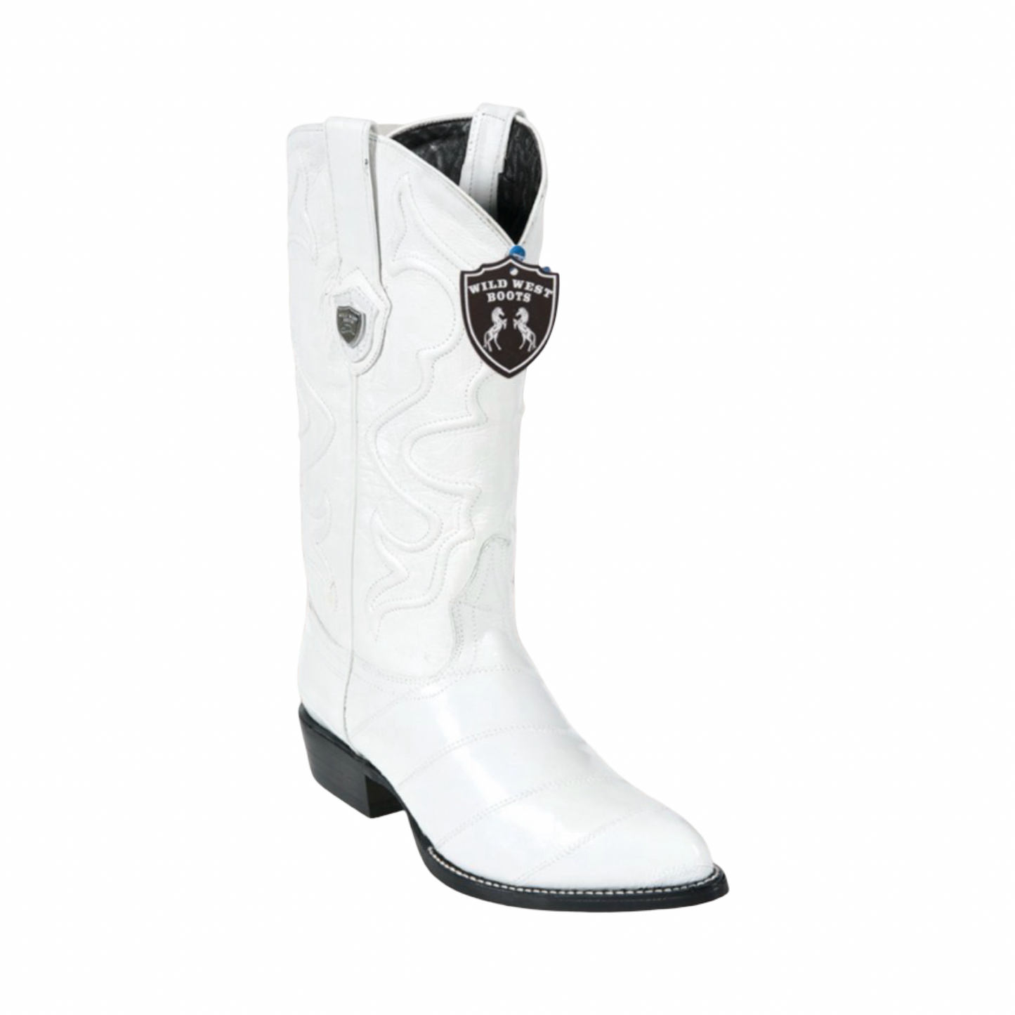 Botas blancas de piel de anguila originales Wild West Boots