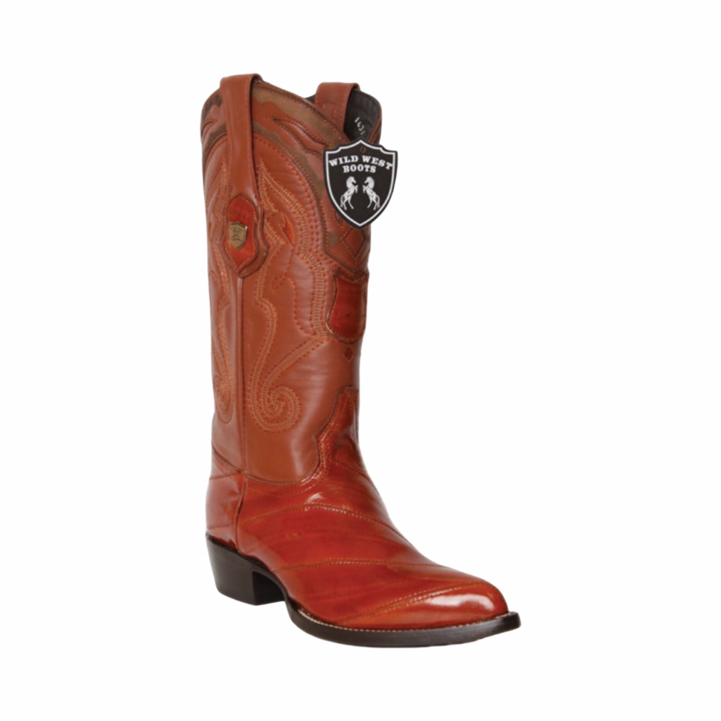 Botas de anguila color cognac estilo western Wild West Boots