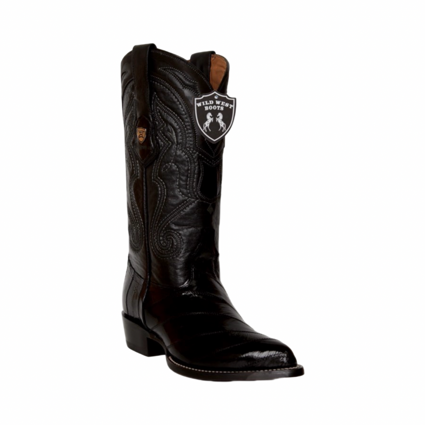 Botas negras de anguila originales estilo western Wild West Boots