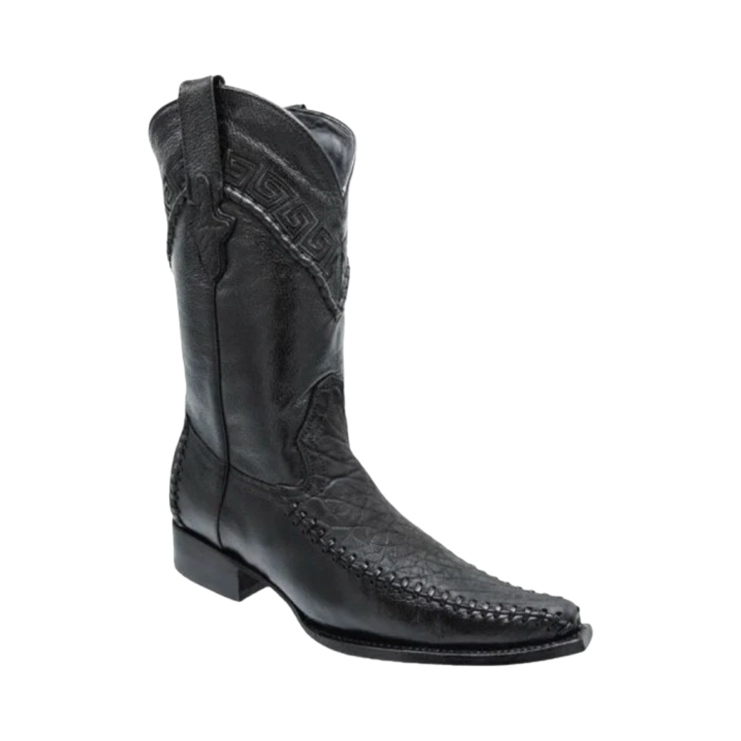 Botas Cuello de Toro Negro White Diamond horma 3X