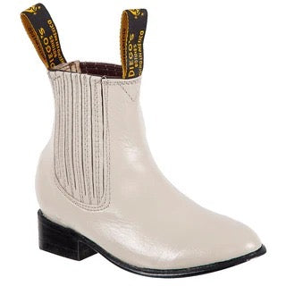Botines Charros para Niño en Color Hueso – Diego’s Boots