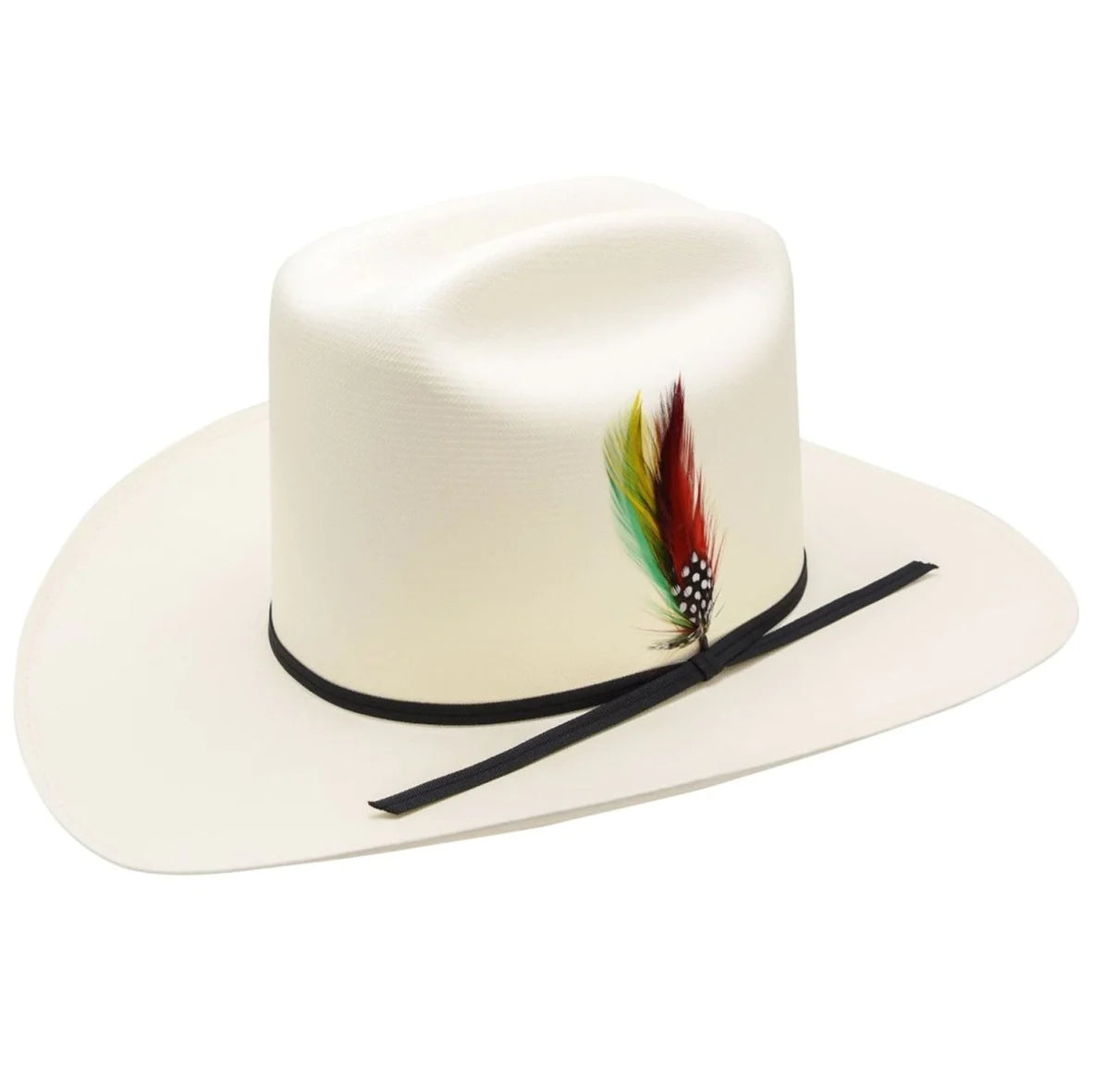 Sombrero Calidad 5,000X Horma Los Dos Carnales Copa Alta con Plumas WD-5K2C