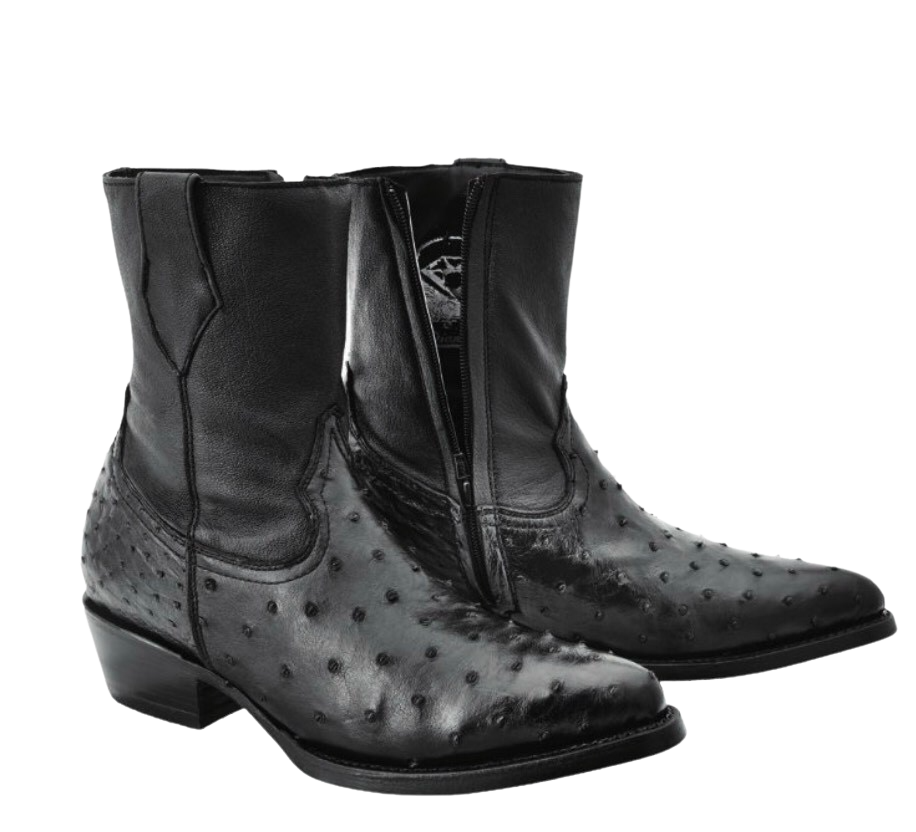 Ostrich Boots Mens - Botas de Avestruz - Skinny Zipper