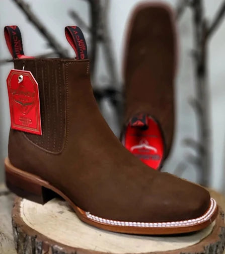 Botines charros de deals gamuza