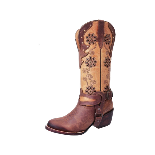 Botas Vaqueras de Mujer - Women’s Cowgirl Boots - White Diamond