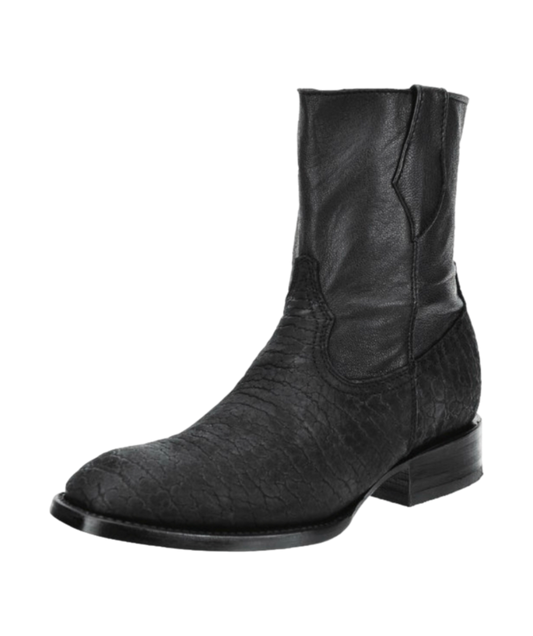 Botas Cuello de Toro- Bull Skin Boots- Skinny Zipper WD 009