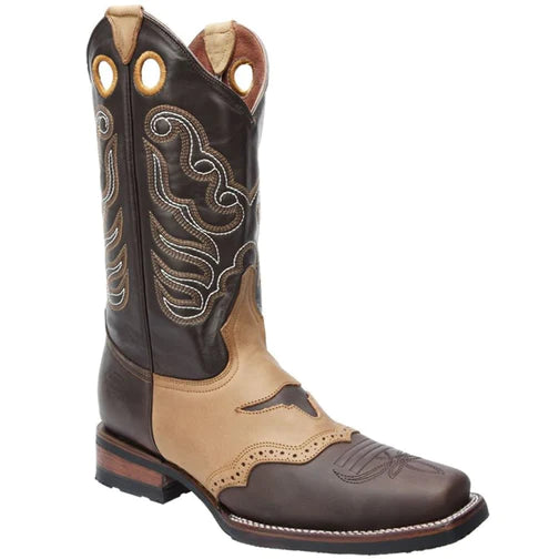 Square Toe Cowboy Boots - Botas Cuadradas para Hombre