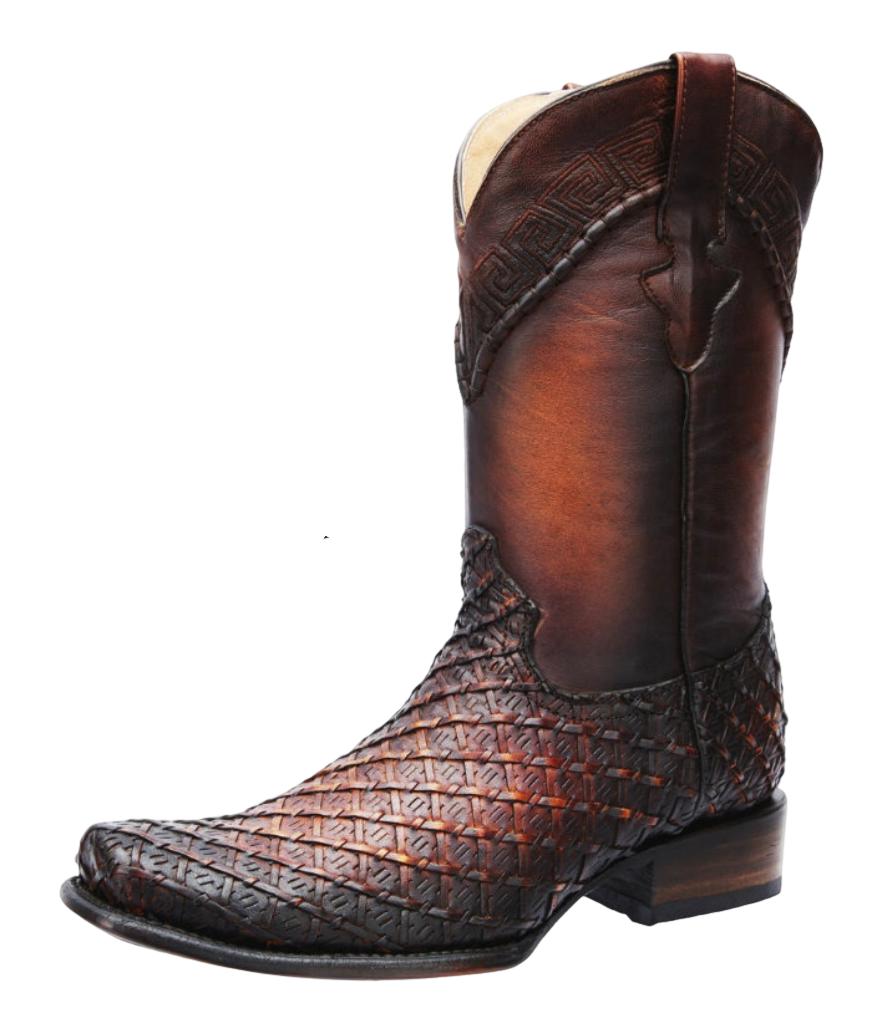 Botas Casuales White Diamond Boots Trenzada 0023
