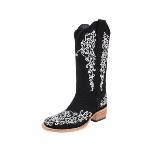 Botas Vaqueras de Mujer - Women’s Cowgirl Boots - White Diamond