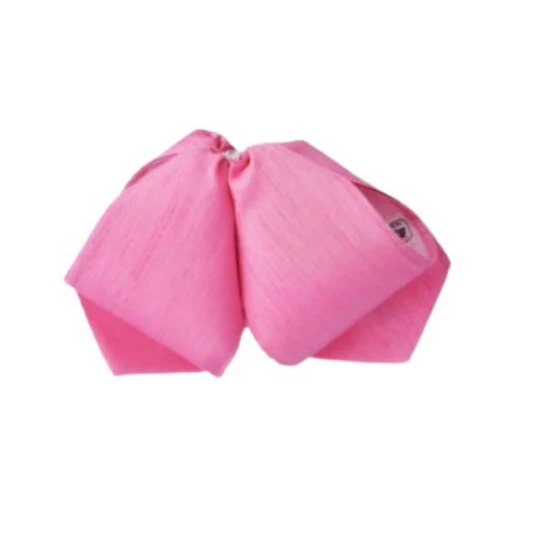 Moño Charro White Diamond rosa con oro para traje charro