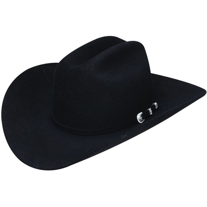 10x Stetson Shasta Beaver Felt Cowboy Hat Black, 6 7/8 / Black / 10x