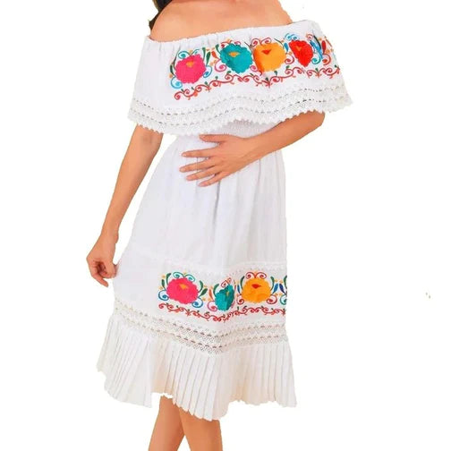 Vestido artesanal shops blanco