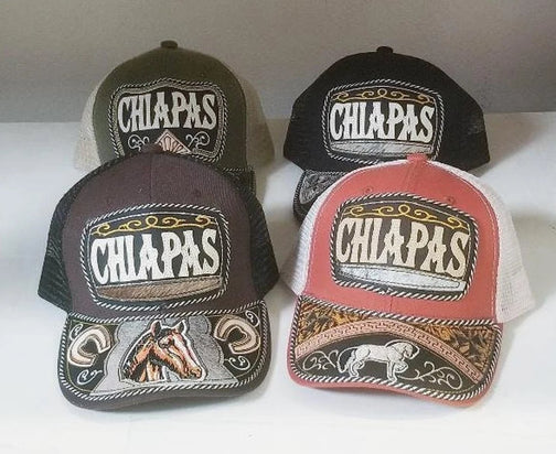 Gorra Artesanal con Bordado del Estado de Chiapas