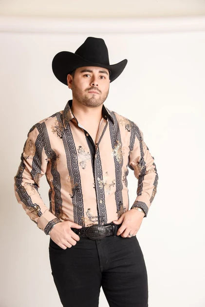 Camisa Vaquera Hombre De Moda Camisa de Moda White Diamond